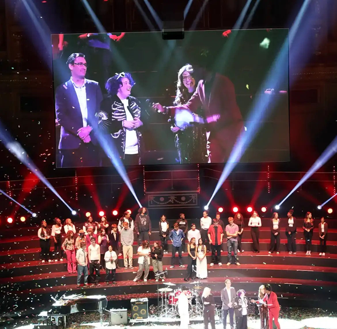 Amity winning Future Makers 2023 at the Royal Albert Hall